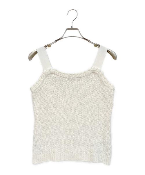 ANAYI（アナイ）ANAYI (アナイ) 厚手カーディガン ホワイト サイズ:38の古着・服飾アイテム