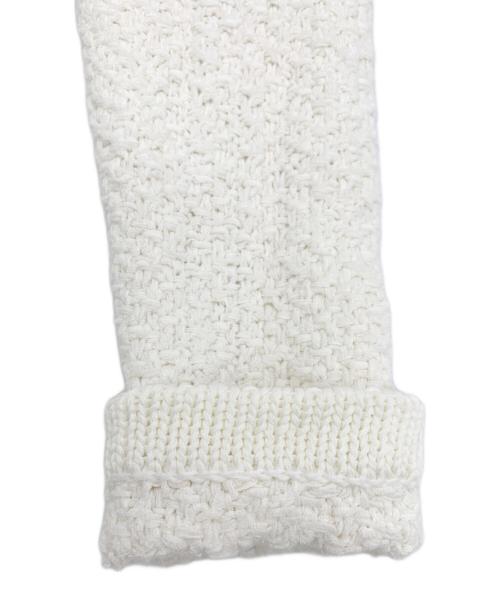 ANAYI（アナイ）ANAYI (アナイ) 厚手カーディガン ホワイト サイズ:38の古着・服飾アイテム