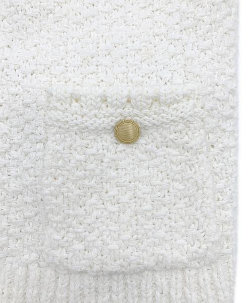 ANAYI（アナイ）ANAYI (アナイ) 厚手カーディガン ホワイト サイズ:38の古着・服飾アイテム