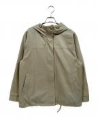 le.coeur blancルクールブラン）の古着「ツイルストレッチフードブルゾン」｜グリーン