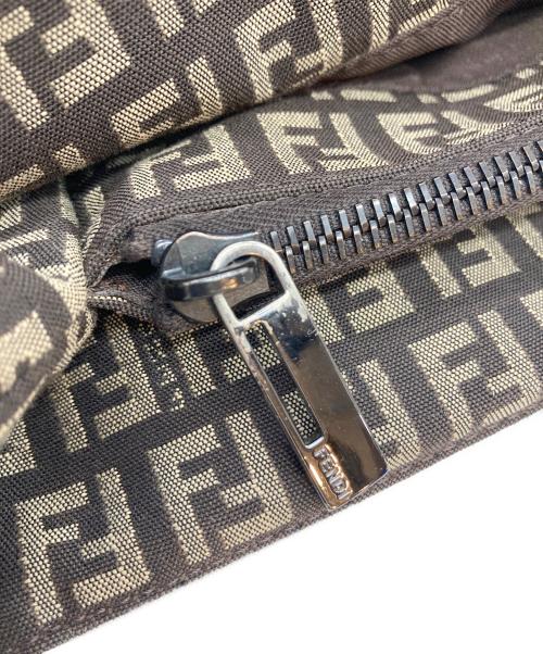 FENDI（フェンディ）FENDI (フェンディ) トートバッグ ベージュ×ダークブラウンの古着・服飾アイテム