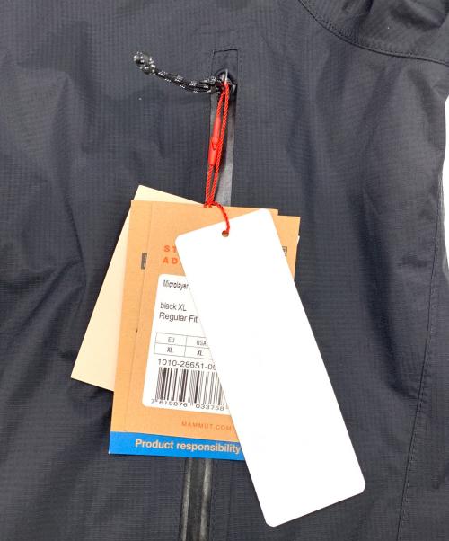 MAMMUT（マムート）MAMMUT (マムート) マイクロレイヤー 2.0 ハードシェル フーデッド ジャケット ブラック サイズ:2XL 未使用品の古着・服飾アイテム