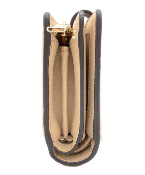 MICHAEL KORS（マイケル・コース）MICHAEL KORS (マイケルコース) 2つ折り財布 ベージュの古着・服飾アイテム