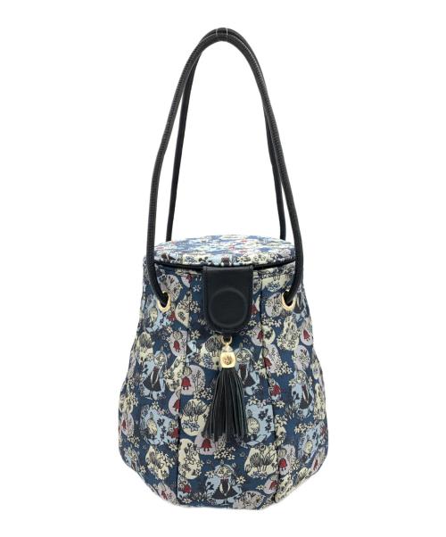 MOOMIN（ムーミン）MOOMIN (ムーミン) ランタン型バッグ ミムラねえさん&ミィ ブルーの古着・服飾アイテム