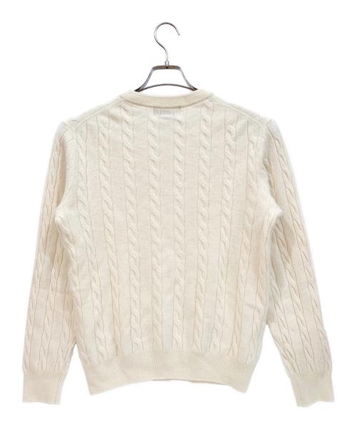CASHMERE（カシミア）CASHMERE (カシミア) 厚手ニット ホワイト サイズ:Lの古着・服飾アイテム