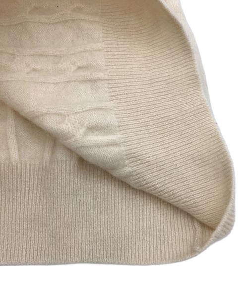 CASHMERE（カシミア）CASHMERE (カシミア) 厚手ニット ホワイト サイズ:Lの古着・服飾アイテム