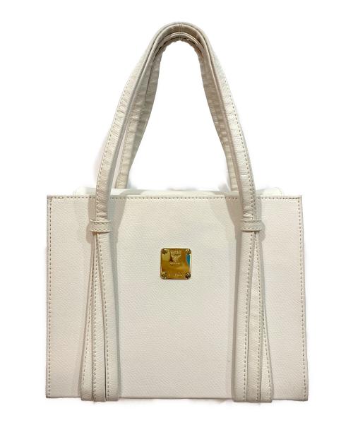 MCM（エムシーエム）MCM (エムシーエム) ハンドバッグ ベージュの古着・服飾アイテム