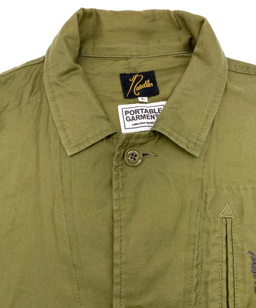 Needles（ニードルズ）Needles (ニードルズ) BEAMS (ビームス) 長袖シャツ オリーブ サイズ:Lの古着・服飾アイテム