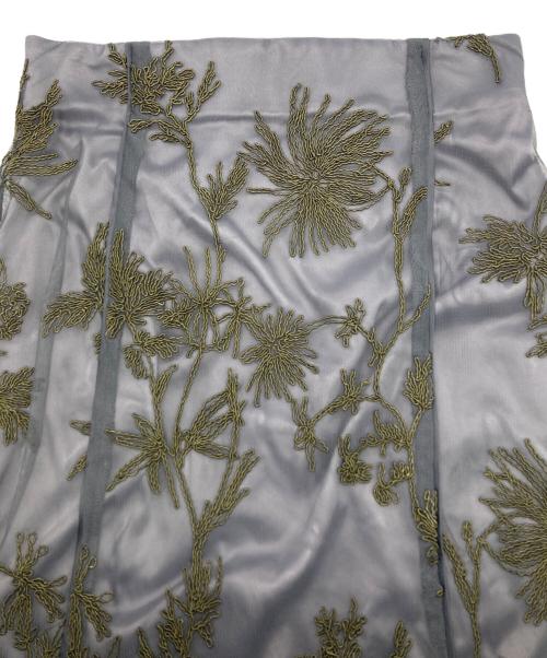 FRAY ID（フレイ アイディー）FRAY ID (フレイ アイディー) コードエンブロイダリーマーメイドスカート グレー サイズ:1の古着・服飾アイテム