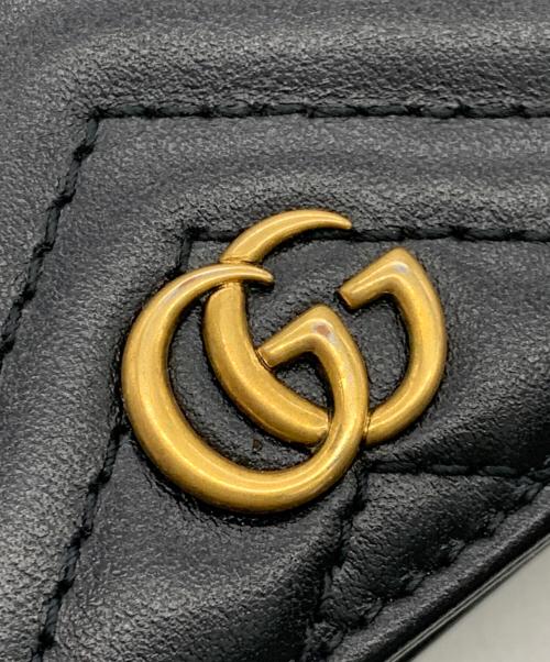 GUCCI（グッチ）GUCCI (グッチ) 2つ折り財布 ブラックの古着・服飾アイテム