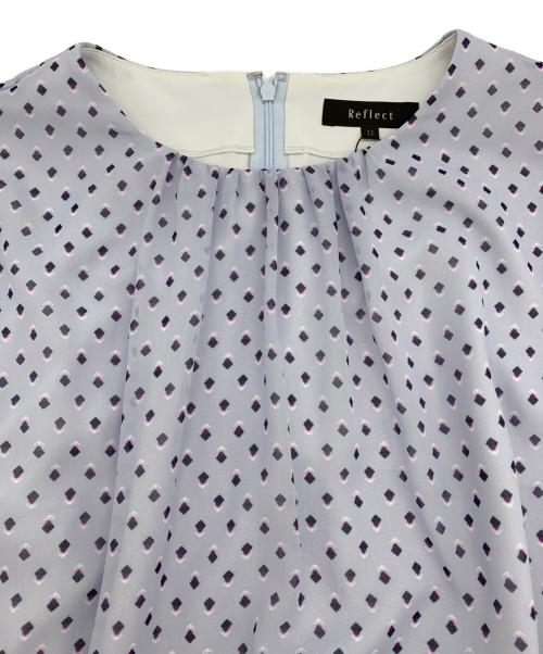 ReFLEcT（リフレクト）ReFLEcT (リフレクト) コツキ幾何柄ワンピース スカイブルー サイズ:11の古着・服飾アイテム