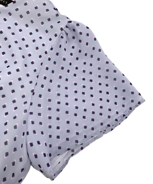 ReFLEcT（リフレクト）ReFLEcT (リフレクト) コツキ幾何柄ワンピース スカイブルー サイズ:11の古着・服飾アイテム