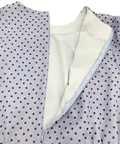 ReFLEcT（リフレクト）ReFLEcT (リフレクト) コツキ幾何柄ワンピース スカイブルー サイズ:11の古着・服飾アイテム