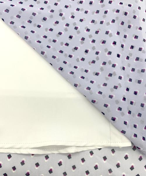 ReFLEcT（リフレクト）ReFLEcT (リフレクト) コツキ幾何柄ワンピース スカイブルー サイズ:11の古着・服飾アイテム