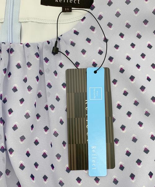 ReFLEcT（リフレクト）ReFLEcT (リフレクト) コツキ幾何柄ワンピース スカイブルー サイズ:11の古着・服飾アイテム