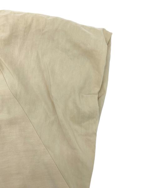 anuans（アニュアンス）anuans (アニュアンス) リネンブレンドバルーンショルダーワンピース ライトイエロー サイズ:Sの古着・服飾アイテム