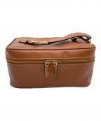GUCCIグッチ）の古着「ホースビットスエードレザーバニティバッグ」｜ブラウン