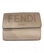 FENDIフェンディ）の古着「3つ折り財布」｜ベージュ