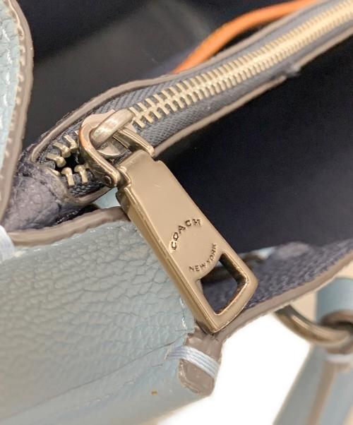 COACH（コーチ）COACH (コーチ) 2WAYバッグ ブルーの古着・服飾アイテム