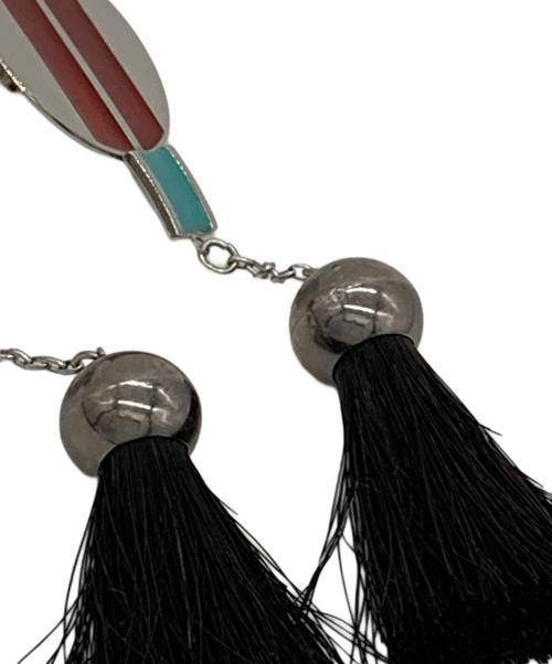 TOGA PULLA（トーガ プルラ）TOGA PULLA (トーガ プルラ) メタルフリンジイヤリング ブラックの古着・服飾アイテム