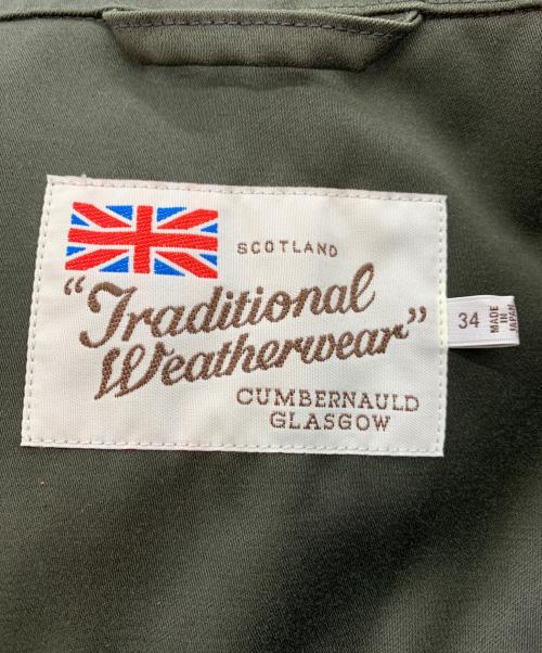 Traditional Weatherwear（トラディショナルウェザーウェア）Traditional Weatherwear (トラディショナルウェザーウェア) ワークジャケット グリーン サイズ:34の古着・服飾アイテム