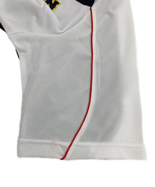 MIZUNO（ミズノ）MIZUNO (ミズノ) トレーニングウェア ホワイト×ネイビーの古着・服飾アイテム