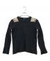 BURBERRY BLACK LABEL（バーバリーブラックレーベル）の古着「クルーネックニット」｜ブラック