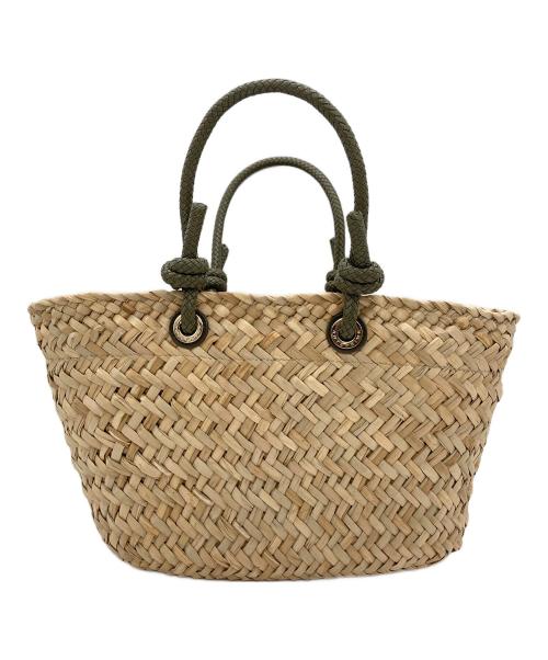 ANTEPRIMA（アンテプリマ）ANTEPRIMA (アンテプリマ) カゴバッグ ベージュ×グリーンの古着・服飾アイテム