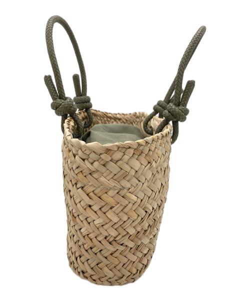 ANTEPRIMA（アンテプリマ）ANTEPRIMA (アンテプリマ) カゴバッグ ベージュ×グリーンの古着・服飾アイテム