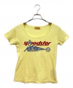 Hysteric Glamourヒステリックグラマー）の古着「半袖カットソー」｜イエロー