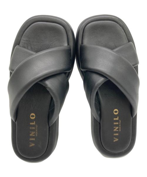vinilo（ヴィニーロ）vinilo (ヴィニーロ) サンダル ブラック サイズ:36の古着・服飾アイテム