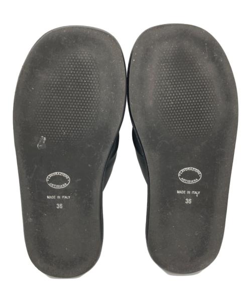 vinilo（ヴィニーロ）vinilo (ヴィニーロ) サンダル ブラック サイズ:36の古着・服飾アイテム