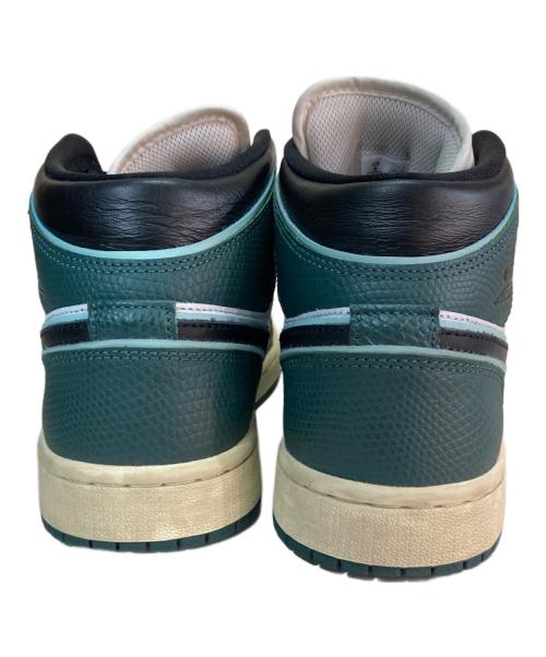 NIKE（ナイキ）NIKE (ナイキ) エア ジョーダン 1 MID SE グリーン×ホワイト サイズ:25㎝の古着・服飾アイテム