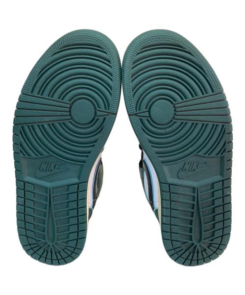 NIKE（ナイキ）NIKE (ナイキ) エア ジョーダン 1 MID SE グリーン×ホワイト サイズ:25㎝の古着・服飾アイテム