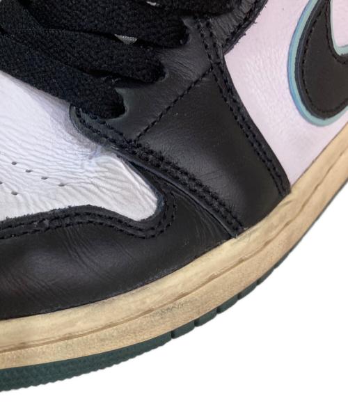NIKE（ナイキ）NIKE (ナイキ) エア ジョーダン 1 MID SE グリーン×ホワイト サイズ:25㎝の古着・服飾アイテム