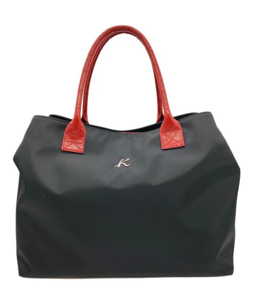 KITAMURA2（キタムラツウ）KITAMURA2 (キタムラツウ) ボストンバッグ ブラック×レッドの古着・服飾アイテム