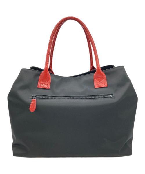 KITAMURA2（キタムラツウ）KITAMURA2 (キタムラツウ) ボストンバッグ ブラック×レッドの古着・服飾アイテム