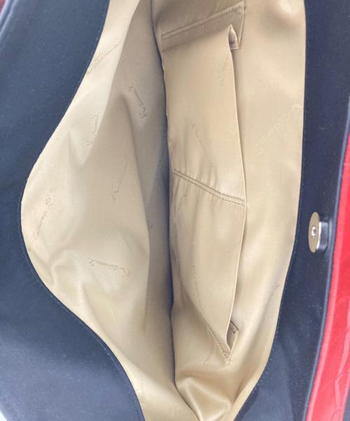 KITAMURA2（キタムラツウ）KITAMURA2 (キタムラツウ) ボストンバッグ ブラック×レッドの古着・服飾アイテム