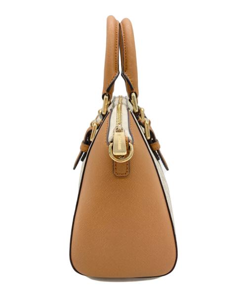 MICHAEL KORS（マイケル・コース）MICHAEL KORS (マイケルコース) 2WAYバッグ ベージュ×ブラウンの古着・服飾アイテム