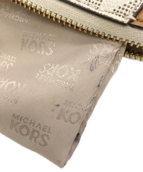 MICHAEL KORS（マイケル・コース）MICHAEL KORS (マイケルコース) 2WAYバッグ ベージュ×ブラウンの古着・服飾アイテム