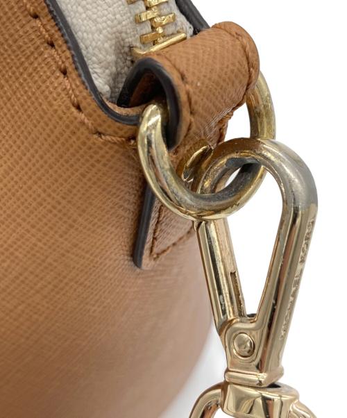 MICHAEL KORS（マイケル・コース）MICHAEL KORS (マイケルコース) 2WAYバッグ ベージュ×ブラウンの古着・服飾アイテム