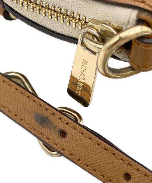 MICHAEL KORS（マイケル・コース）MICHAEL KORS (マイケルコース) 2WAYバッグ ベージュ×ブラウンの古着・服飾アイテム