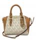 MICHAEL KORS（マイケルコース）の古着「2WAYバッグ」｜ベージュ×ブラウン