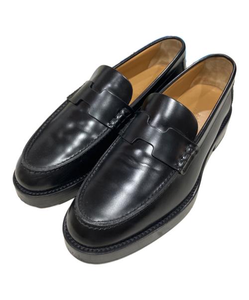 HERMES（エルメス）HERMES (エルメス) HOURアワー モカシン ブラック サイズ:36　1/2の古着・服飾アイテム