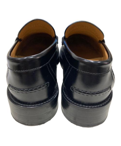 HERMES（エルメス）HERMES (エルメス) HOURアワー モカシン ブラック サイズ:36　1/2の古着・服飾アイテム