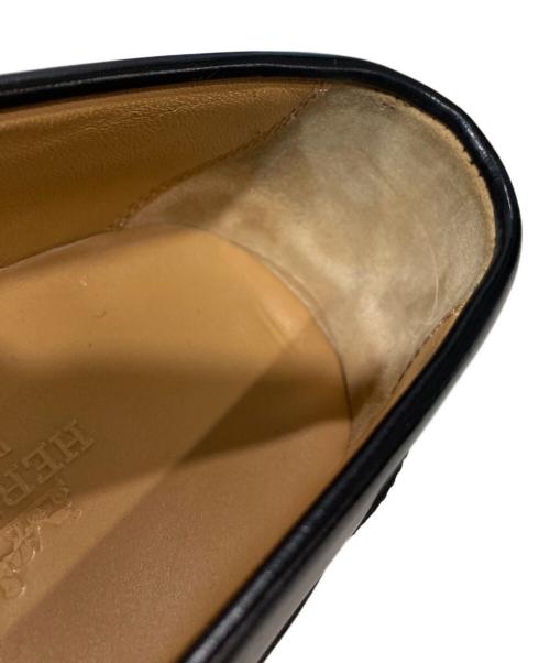 HERMES（エルメス）HERMES (エルメス) HOURアワー モカシン ブラック サイズ:36　1/2の古着・服飾アイテム