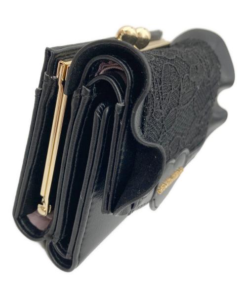 Samantha Vega（サマンサベガ）Samantha Vega (サマンサベガ) レースハートベルト折財布 ブラックの古着・服飾アイテム