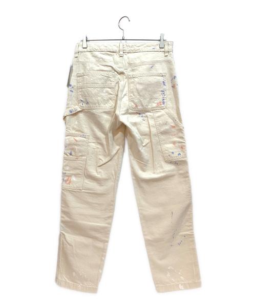 LAUREN RALPH LAUREN（ローレンラルフローレン）LAUREN RALPH LAUREN (ローレンラルフローレン) ペイントスパッターデニム ホワイト サイズ:4の古着・服飾アイテム