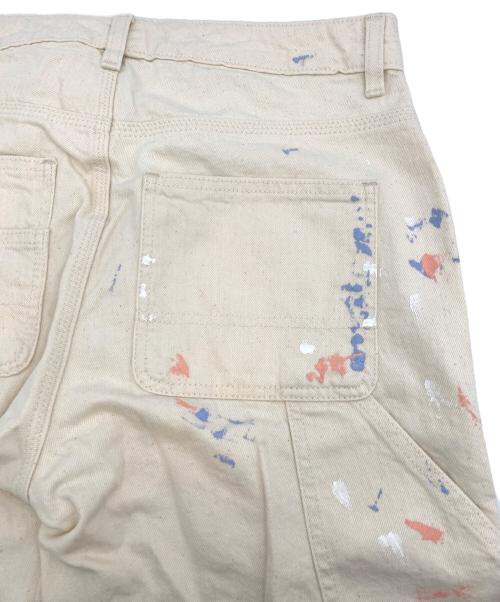 LAUREN RALPH LAUREN（ローレンラルフローレン）LAUREN RALPH LAUREN (ローレンラルフローレン) ペイントスパッターデニム ホワイト サイズ:4の古着・服飾アイテム