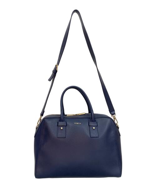 FURLA（フルラ）FURLA (フルラ) 2WAYショルダーバッグ ネイビーの古着・服飾アイテム
